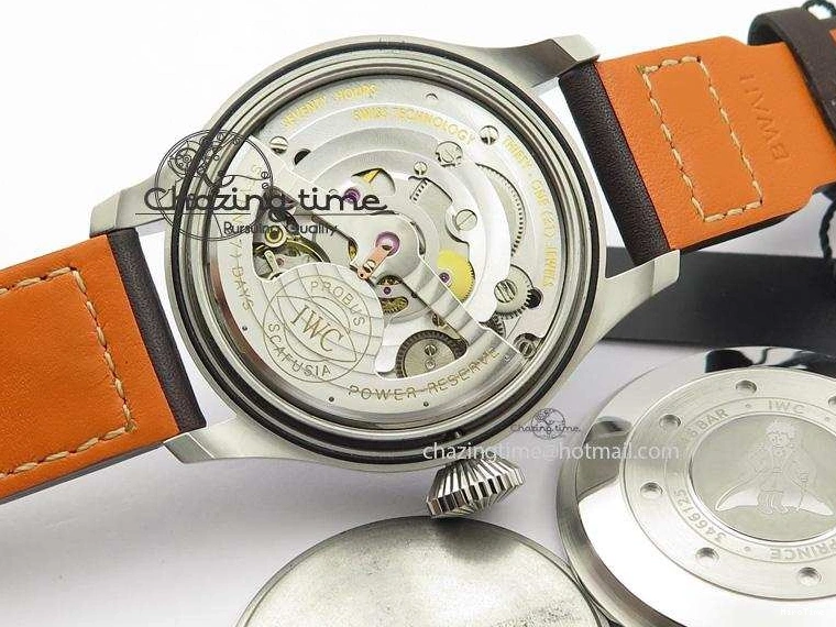 MIROTIME 0302 EasyCare Big Pilot Real PR IW500916 2016 “Le Petit Prince” ZF Best Edition On Brown Leather Strap A 7292